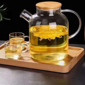 High borosilicate glass teapot